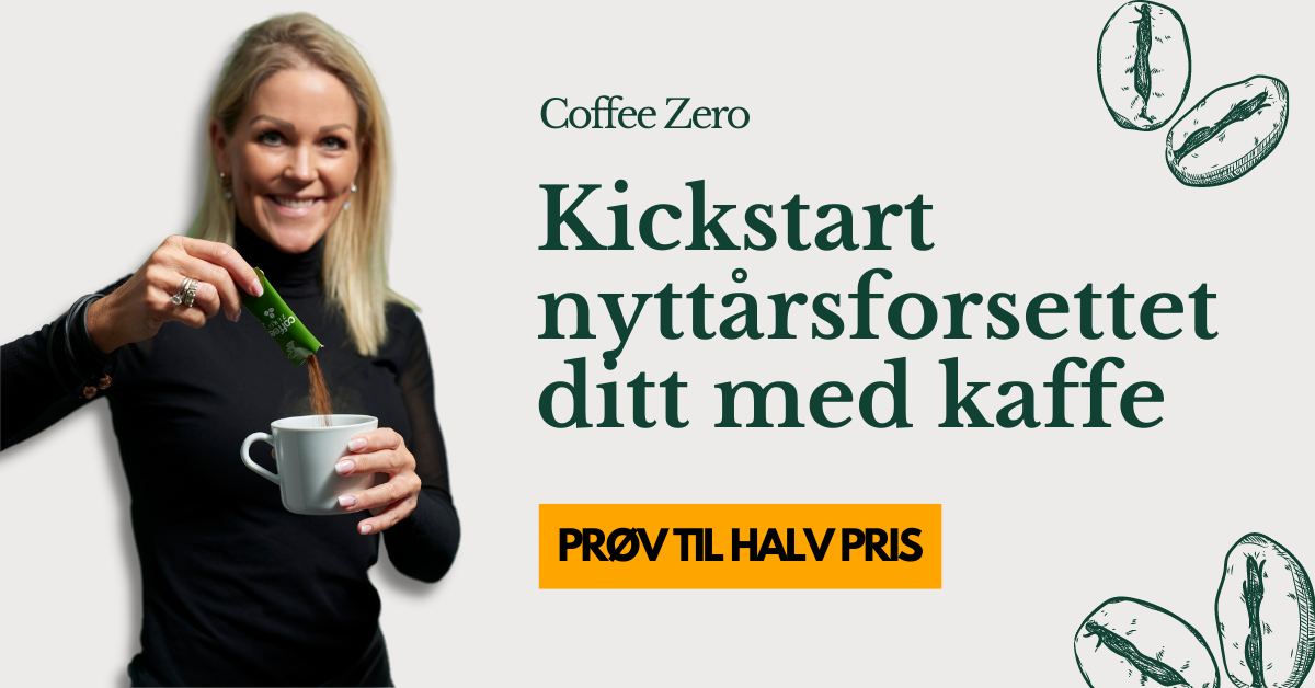 Coffee Zero nå til 50% rabatt! Gå ned i vekt med CoffeeZero