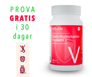 Prova Daily Multivitamin Formula från Vitaliv gratis