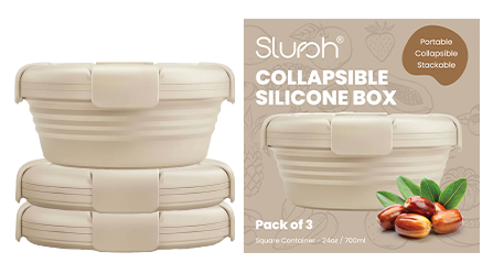 Collapsible Silicone Boxes by Slursh CPA - India